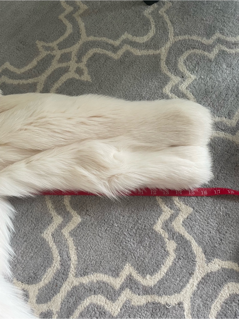 Saga Furs Cream/White Fox Fur Coat - Picture 10 of 13